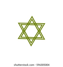 Star of David. Icon Vector - stock vector