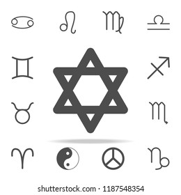 star of David icon. web icons universal set for web and mobile