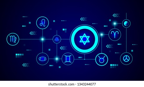 star of David icon. From Web set