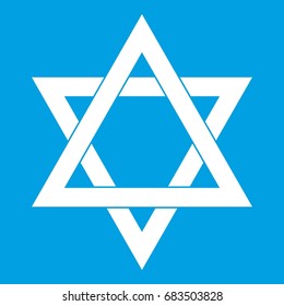 Star of David icon white