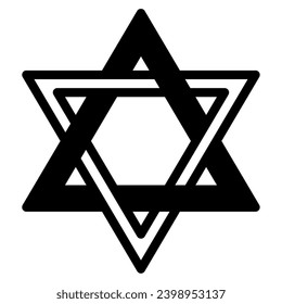 Star of David Illustration Icons For web, app, infographic, etc