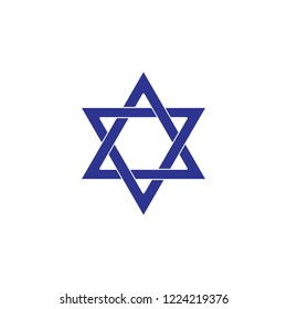 star of david isolated on white background
