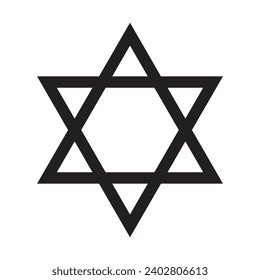 star of David Isolated on white background