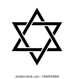 The Star Of David. Isolated Vector Illustration