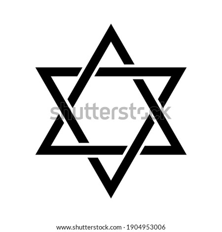 The Star of David. Isolated Vector Illustration