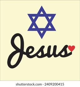 star of david and jesus art