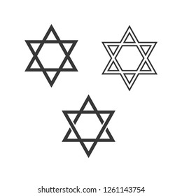 Star of David. Jewish star shield background
