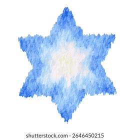 a star of david with a message on it
