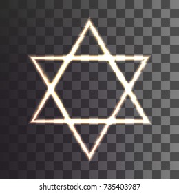 star of David on a transparent background