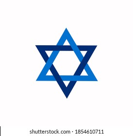 Star of David on white background