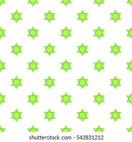 Star of David pattern. Cartoon illustration of Star of David vector pattern for web