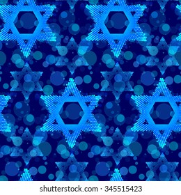 Star of David seamless pattern