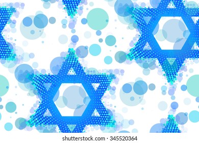 Star of David seamless pattern