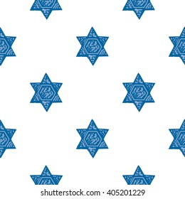 Star of David. Seamless pattern. Vector illustration