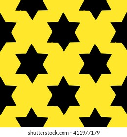 Star of David. Seamless pattern. Vector illustration