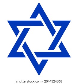 Star of David. Shield of David. Jewish star. Israel emblem.