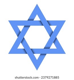  Star of David sign. Judaism religious symbol. Jewish culture sign. Vector illustration. Eps 10.