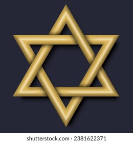  Star of David sign. Judaism religious symbol. Jewish culture sign. Vector illustration. Eps 10.