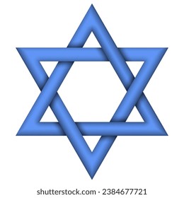  Star of David sign. Judaism religious symbol. Jewish culture sign. Vector illustration. Eps 10.