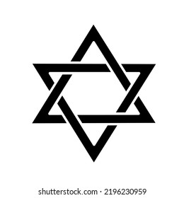 star of david symbol with simple design