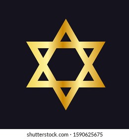 The Star of David symbol. Stock vector graphics