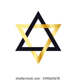 The Star of David symbol. Stock vector graphics