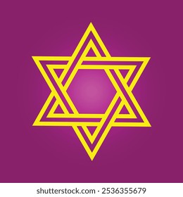 Star of David trendy artwork charming abstract vector illustration colorful applicable design.eps