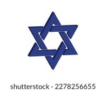 Star of David.  vector David star.  3D David star.  Israel star icon