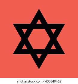 Star of David vector icon