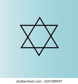 
Star of David vector illustration