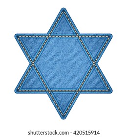Star von David. Vektorgrafik