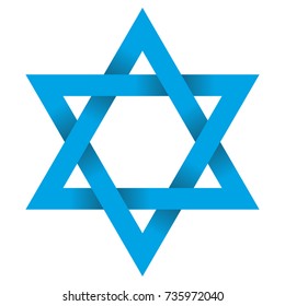 Star Of David. Vector Illustration.