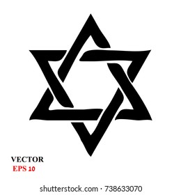 Star of David. Vector Illustration.