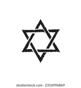 Star of David. Vector illustration. stock image.