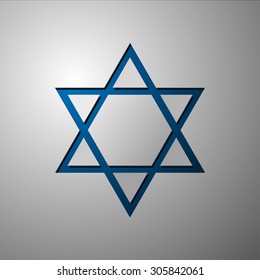 Star of David, Vector, Israel, Star of David cut paper, Star of David logo, Star of David concept