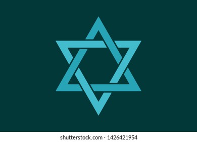 star of David vector symbol icon, design element