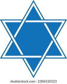 star of david.Jewish Star of David.Symbol with simple design.Hanukkah	