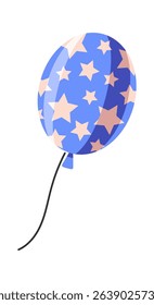 Star decorated American symbolic balloon