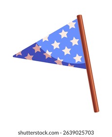 Star decorated blue American flag