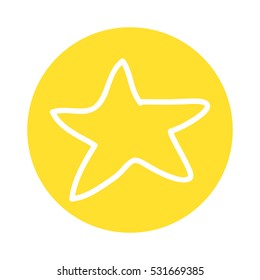star decoration silhouette icon vector illustration design