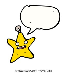 star decoration with speech bubble