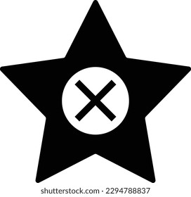 star delete cancel close exit Glyph