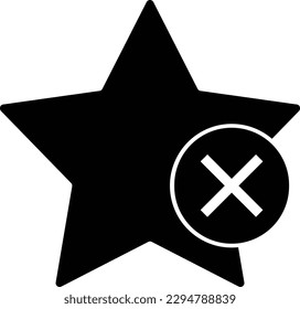 Stern löschen Ausgang schließen Glyph beenden