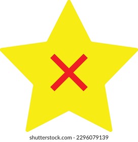 estrella borrar cerrar cancelar salida Plano