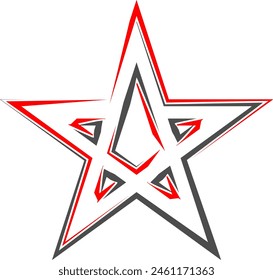 Star Design Abstract Art Vector Illustration
