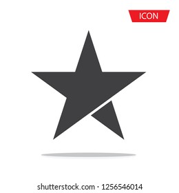 Star design Icon vector isolated on white background.
