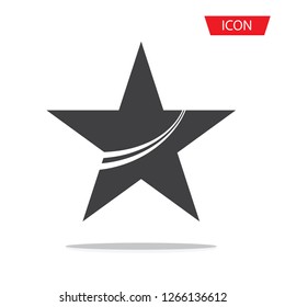 Star design Icon vector isolated on white background.