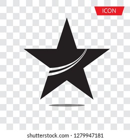 Star design Icon vector isolated on white background