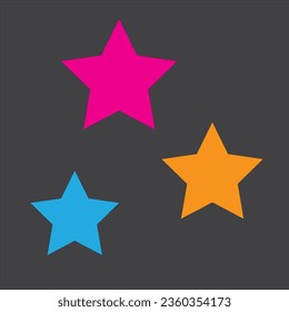 diseño estrella. archivo de vector premium.