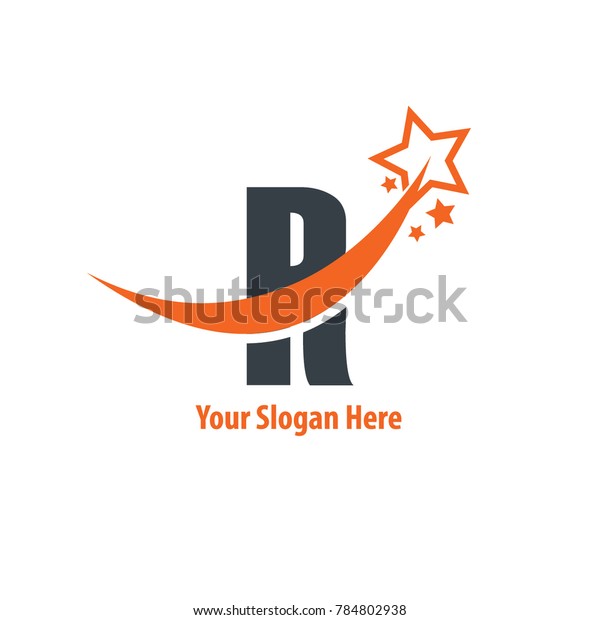 Star Design R Logo Stock Vector Royalty Free 784802938